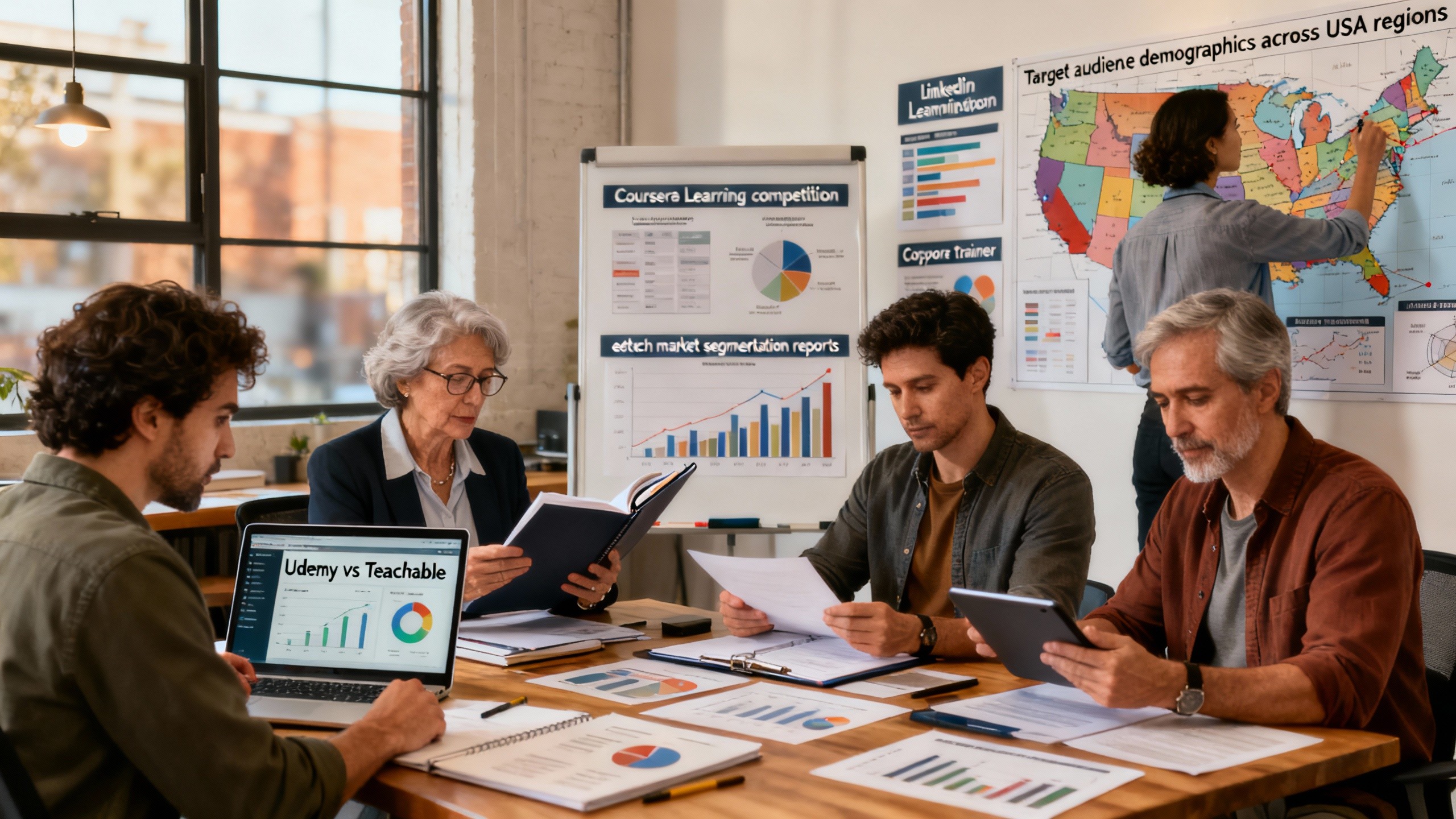 The landscape of online course marketing in the USA